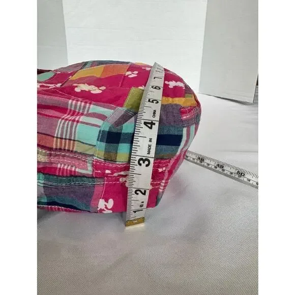 Colorful Disney Parks patchwork mini backpack with Mickey Mouse head silhouettes - Picture 6 of 16